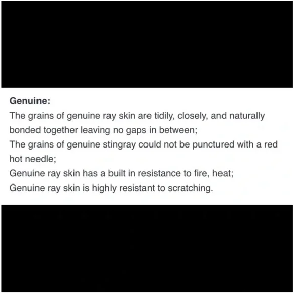 FINDIG Rare Stingray Skin Wallet Black Dragon AW-027-01 Like New - Picture 8 of 8